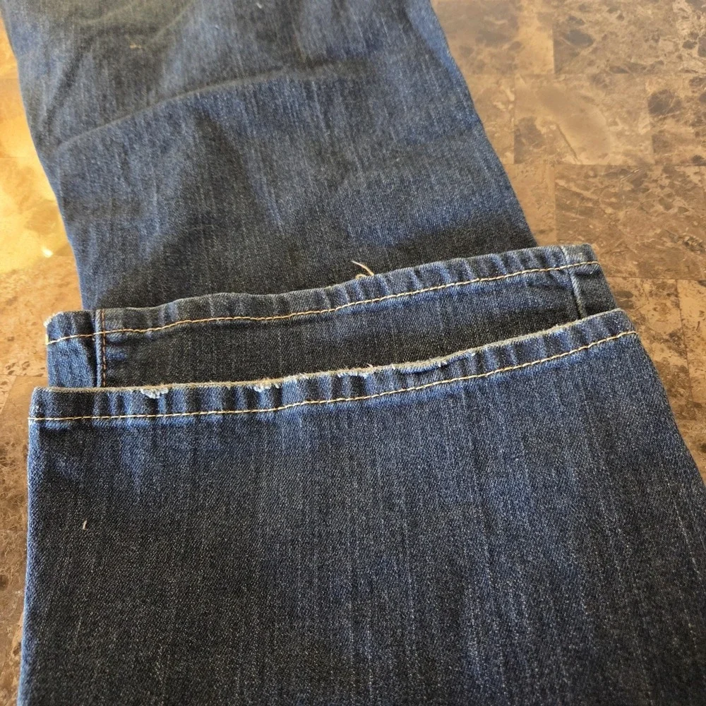 Levi's sz 16M women's Low Flare 542 jeans flap pocket stretch Y2K